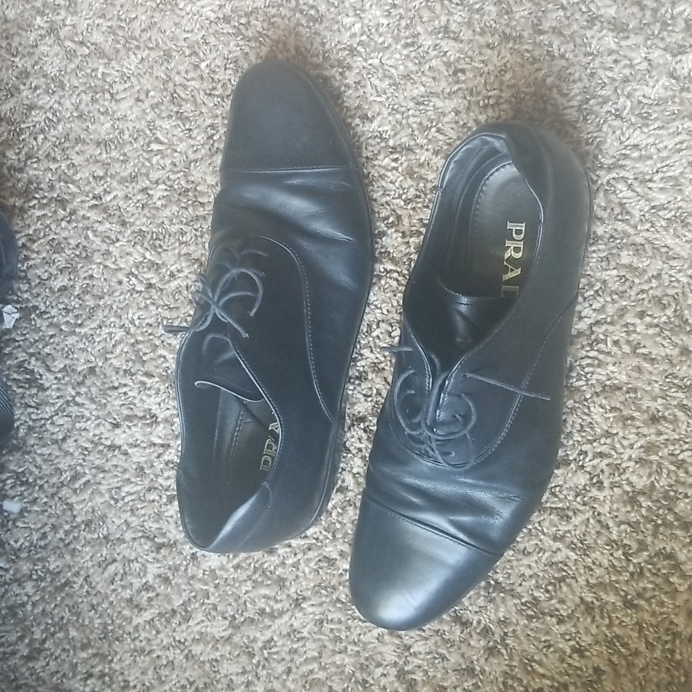 prada black shoes